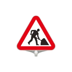 Panneau ATTENTIOIN TRAVAUX...